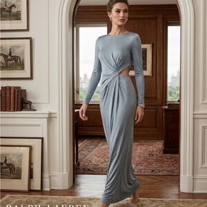 Ralph Lauren body- con sample slinky dress Size 2
